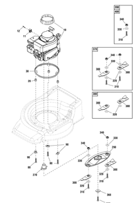 Part Location Diagram of CA09306P Murray Blade Set, Bulk (50 Pairs)